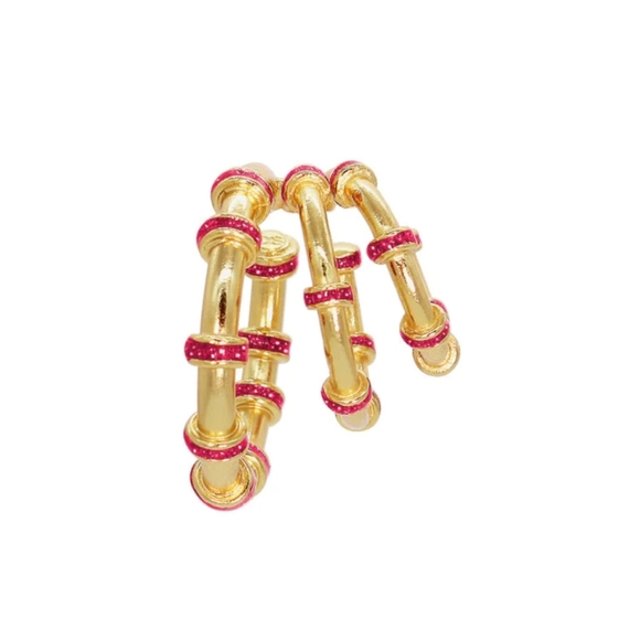 Daniela Salcedo TRIPEL GLITTER EARCUFF gold New